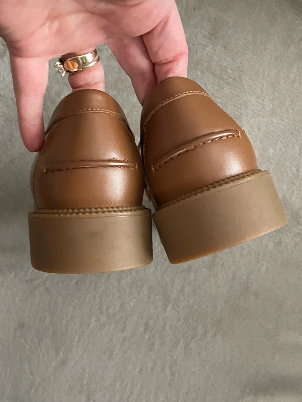 Michael Kors Eden Penny Loafers in Luggage NIB